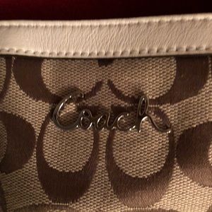 Tan Coach bag